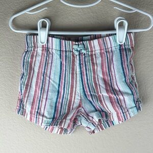 3/$10 Carter’s Stripped Linen Shorts Sz 24mo